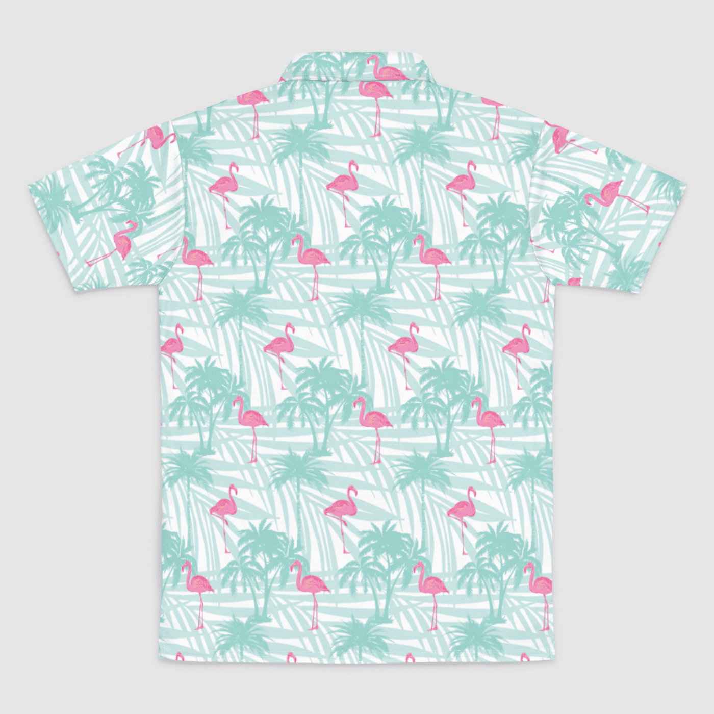Flamingo Breeze Men's Polo Shirt