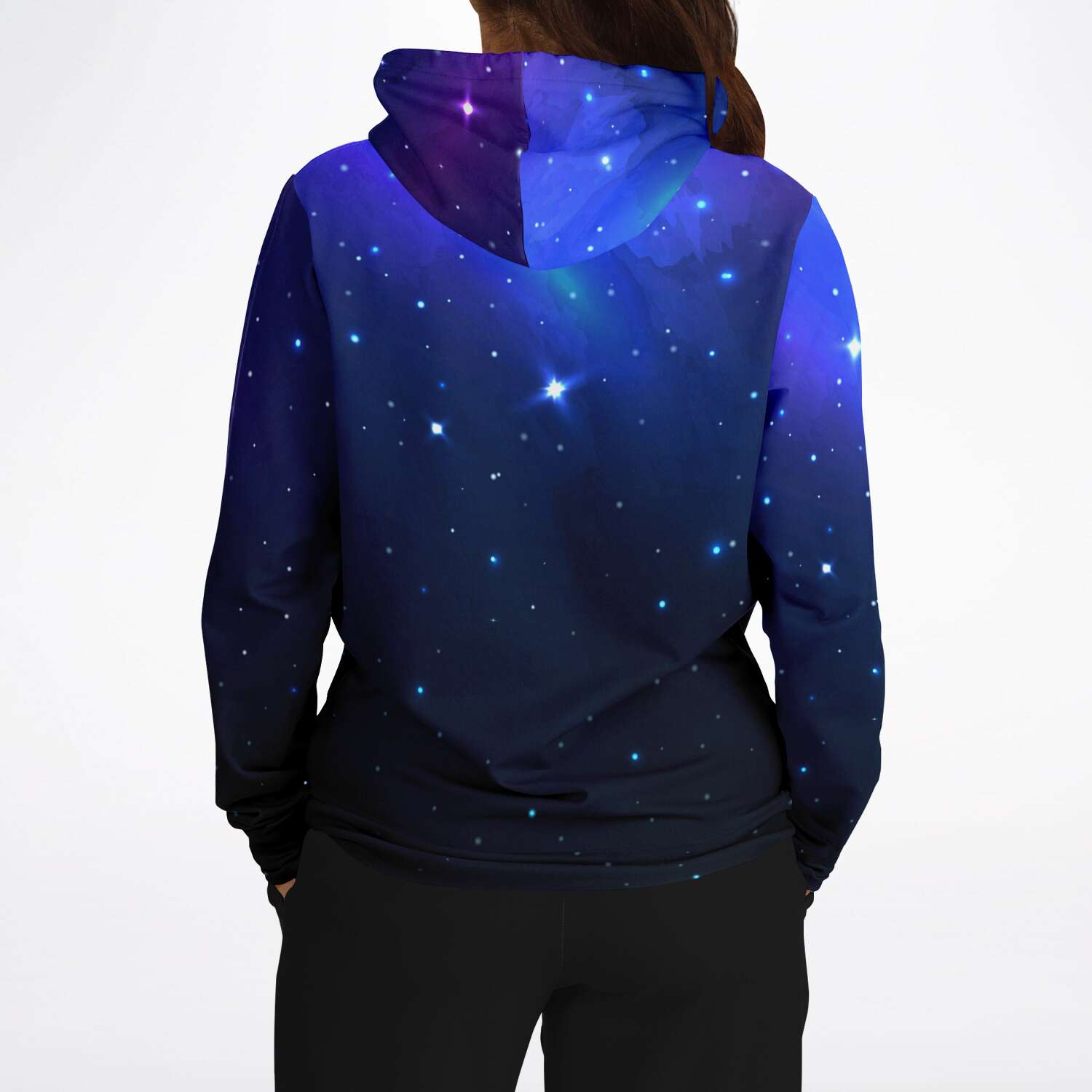 Galaxy Unisex Athletic Hoodie Wired Cat