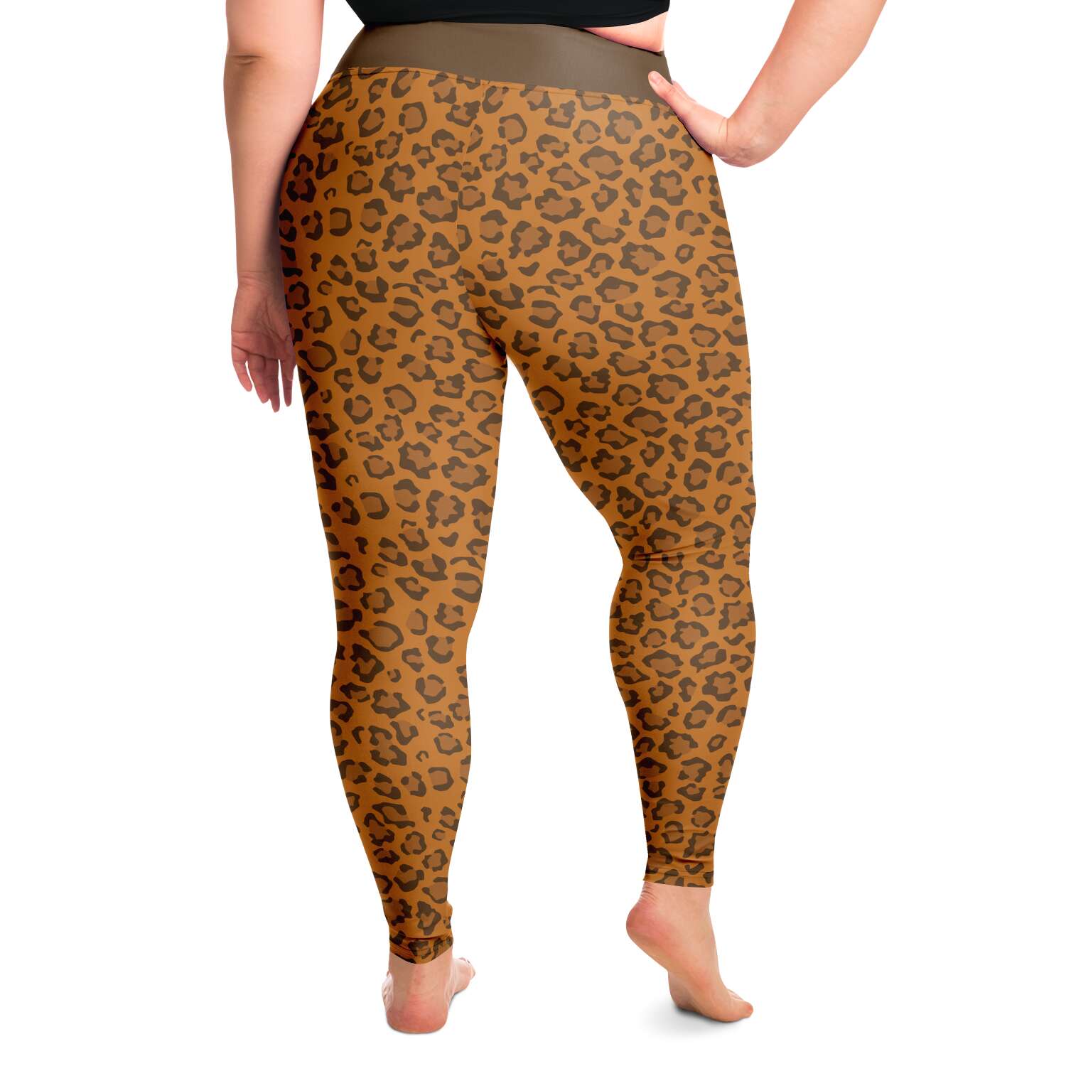 Retro Leopard Animal Print Plus Size Leggings for Women – Wired Cat